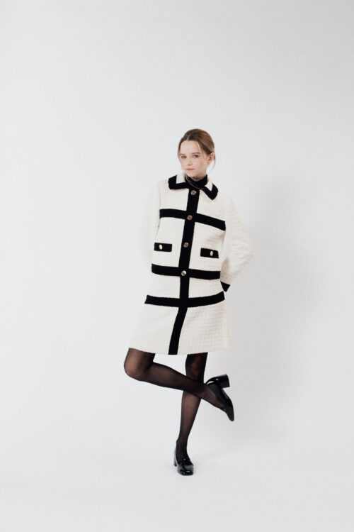 GIACCA TWEED BOUCLÉ BIANCA