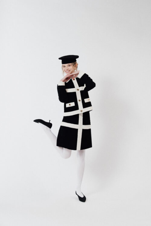 GIACCA TWEED BOUCLÉ NERA