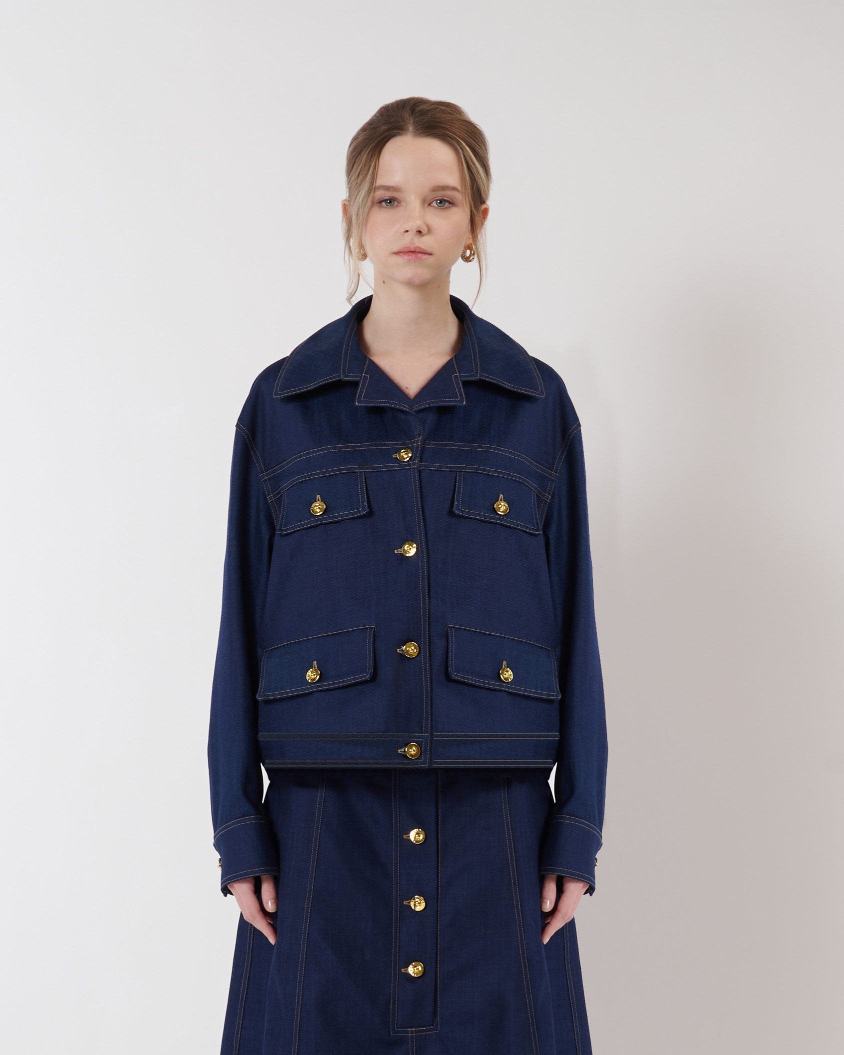 GIACCA 4 TASCHE DENIM - immagine 2