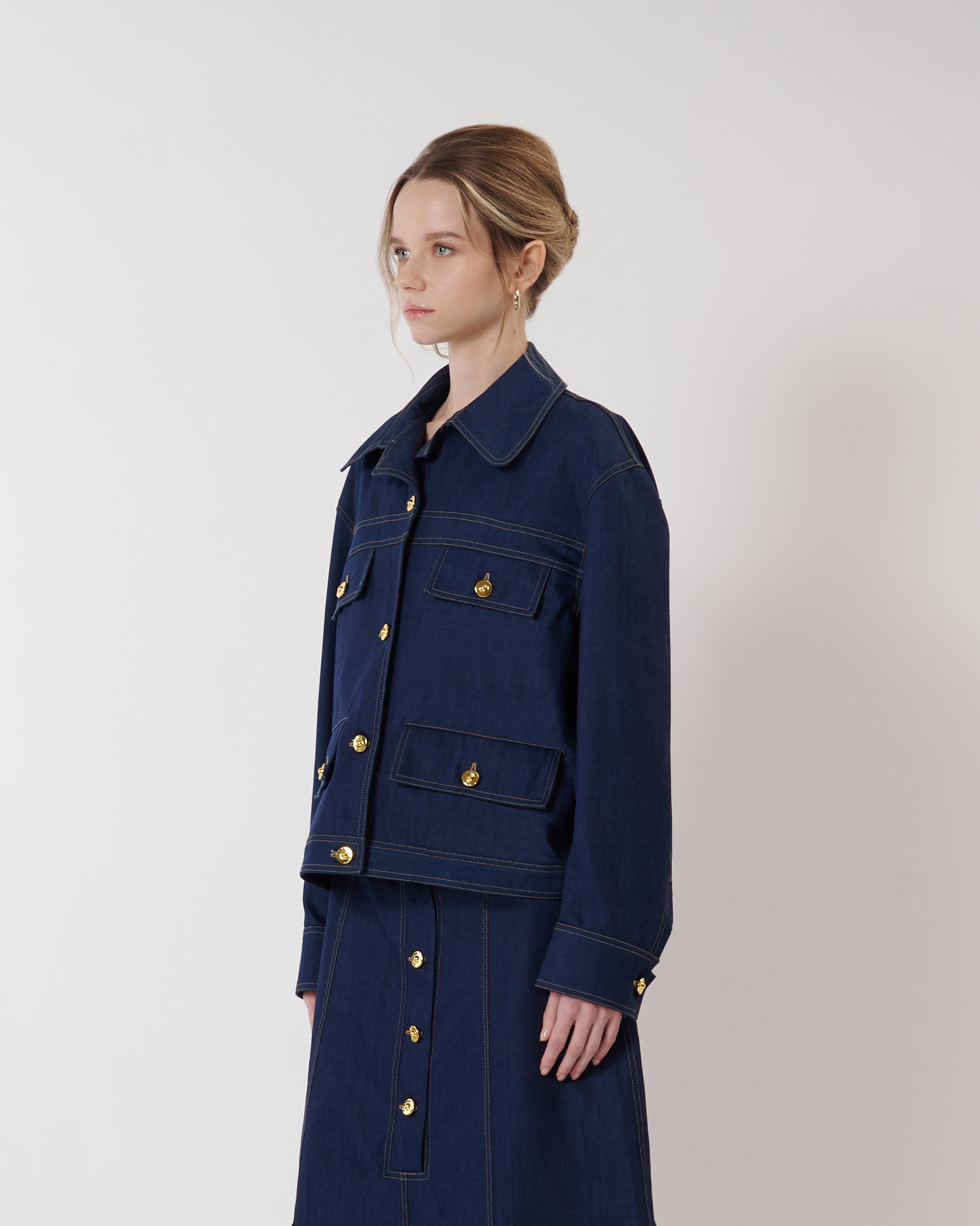 GIACCA 4 TASCHE DENIM - immagine 3